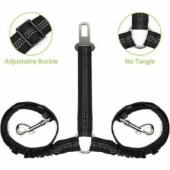 CLEGGFR Ceinture De Sécurité Lente Double Chien, Ceinture De Sécurité Double Voiture Pour Animaux De Compagnie Réglable Double Coupleur De Chien Diviseur De Plomb élastique élastique Bande Réfléchissante Deux Voyage En Voiture Pour Animaux De Compagnie 7 CLEGGFR Ceinture De Sécurité Lente Double Chien, Ceinture De Sécurité Double Voiture Pour Animaux De Compagnie Réglable Double Coupleur De Chien Diviseur De Plomb élastique élastique Bande Réfléchissante Deux Voyage En Voiture Pour Animaux De Compagnie -Cage, caisse et transport pour chien Soldes 63822352 3