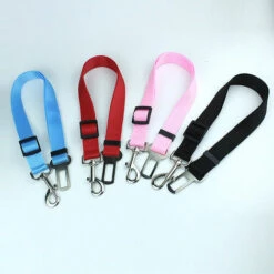 PERLE RARE Voiture Ceinture De Securite Pour Chien Indéchirable Réglable, 2 Pcs Harnais Voiture Chien Voiture Universel,noir,2.5x80cm -Cage, caisse et transport pour chien Soldes 63825166 4