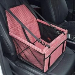 LYCXAMES Siège D'auto De Voiture Pour Les Chiens Ou Chats, Panier Sac Transport Chien Voiture Housse De Rehausseur En Tissu Oxford étanche Avec Ceinture De Sécurité De Voyage Pour Chinots