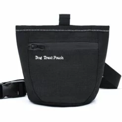 GRID COOL Dog Treat Sac Pochette Pour La Formation Chiot Pet Treat Sacs Snack Dog Treat Porte Sac Appât Avec Taille Réglable Sangle De Fermeture Magnétique, Noir