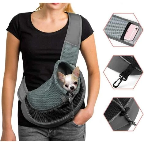ARC-EN-CIéL Sac De Transport Chien Sac à Bandoulière Pour Chat Chiot Réglable Sac De Voyage Pour Petits Animaux Sac à Main Chien Avec Pochette En Filet Respirant Sacoche Chien Portable Pour Marché Extérieur Noir Longueur Totale 37cm,Arcenciél 1 ARC-EN-CIéL Sac De Transport Chien Sac à Bandoulière Pour Chat Chiot Réglable Sac De Voyage Pour Petits Animaux Sac à Main Chien Avec Pochette En Filet Respirant Sacoche Chien Portable Pour Marché Extérieur Noir Longueur Totale 37cm,Arcenciél