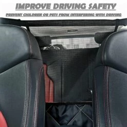 ARC-EN-CIéL Barrière De Filet Pour Chien, Séparateur De Voiture Pour Chien,Universel Organisateur Filet élastique Voiture Filet De Sécurité Pour Animaux Barrière -Arcenciél -Cage, caisse et transport pour chien Soldes 64127012 3