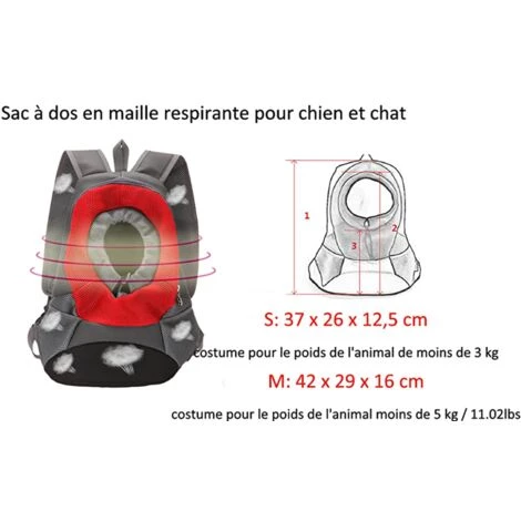 ARC-EN-CIéL Outdoor Pet Dog Carrier Nylon Portatile Pet Dog Bag Mesh Pet Backpack Head Out (M, Blu), Arcenciél 4 ARC-EN-CIéL Outdoor Pet Dog Carrier Nylon Portatile Pet Dog Bag Mesh Pet Backpack Head Out (M, Blu), Arcenciél – Image 4