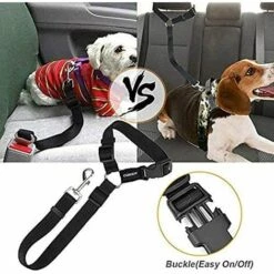 CARILLONSàVENT Harnais Voiture Pour Chiens Lot De 2 Une Sangle Réglable Ceinture Et Harnais Ceinture Chien Parfaits Pour Voitures Auto Laisse Ceinture Chat Animaux Nylon 46 To 79 Cm Carivent 7 CARILLONSàVENT Harnais Voiture Pour Chiens Lot De 2 Une Sangle Réglable Ceinture Et Harnais Ceinture Chien Parfaits Pour Voitures Auto Laisse Ceinture Chat Animaux Nylon 46 To 79 Cm Carivent -Cage, caisse et transport pour chien Soldes 64139962 3