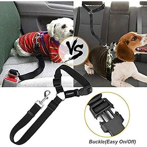 CARILLONSàVENT Harnais Voiture Pour Chiens Lot De 2 Une Sangle Réglable Ceinture Et Harnais Ceinture Chien Parfaits Pour Voitures Auto Laisse Ceinture Chat Animaux Nylon 46 To 79 Cm Carivent 3 CARILLONSàVENT Harnais Voiture Pour Chiens Lot De 2 Une Sangle Réglable Ceinture Et Harnais Ceinture Chien Parfaits Pour Voitures Auto Laisse Ceinture Chat Animaux Nylon 46 To 79 Cm Carivent – Image 3