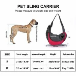 HAZEL Sac Pour Animaux, Ajustable Sac De Transport Pour Animaux Chien, Mesh Respirant Sac De Messager Pour Chien Chat, Sac à Dos De Transport Convient à Pour Le Métro, La Marche Voyage, Randonnée（S） -Cage, caisse et transport pour chien Soldes 64196471 3