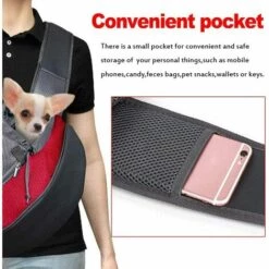 HAZEL Sac Pour Animaux, Ajustable Sac De Transport Pour Animaux Chien, Mesh Respirant Sac De Messager Pour Chien Chat, Sac à Dos De Transport Convient à Pour Le Métro, La Marche Voyage, Randonnée（S） -Cage, caisse et transport pour chien Soldes 64196471 4