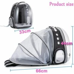 HAZEL Sac à Dos Chat Chien. Sac Transport Chat Chien.Sac à Dos Transparent Pour Chat Et Chien Animal De Compagnie,Sac à Bulles Extensible Portable Pour Voiture/Shopping/Plein AI -Cage, caisse et transport pour chien Soldes 64197047 3