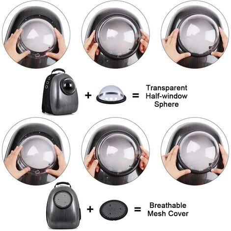 BENOBBY KIDS Chat Sac à Dos Bulle Transport - Chats Voyage Caisse Chaton Voiture Hublot Transparent Sac Pour Animaux 5 BENOBBY KIDS Chat Sac à Dos Bulle Transport - Chats Voyage Caisse Chaton Voiture Hublot Transparent Sac Pour Animaux – Image 5