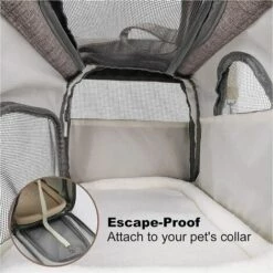 BENOBBY KIDS Sac De Transport Chat Petit Chien Chihuahua Animaux Lapin Pliable Lavable Coussin Sac à Main Bandoulière Pour Balader Voyage En Voiture Train Avion -Cage, caisse et transport pour chien Soldes 64417558 3