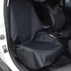 THSINDE Housse De Siège De Voiture étanche Pour Sièges Avant | Housse De Siège Conducteur/passager Pour Chien, Enfant, Sport, Travail, Atelier, Etc. | Housse De Siège Auto En Noir | Coussin De Siège De Voiture Automobile-142*53cm -Cage, caisse et transport pour chien Soldes 64466543 3
