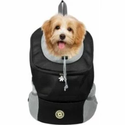 Ensoleillé 1 Pièce De Transport Pour Animaux De Compagnie Portable Et Confortable Pour Le Vélo, La Randonnée, Les Voyages, Le Shopping (S, Noir) -Cage, caisse et transport pour chien Soldes 64466949 5