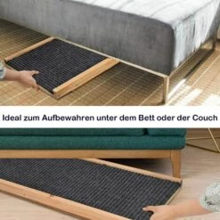 DAY PLUS 100 Cm De Long Marches En Bois Pour Chien Rampe Pour Chien Rampe Réglable En Hauteur Pour Voiture Pour Grand Chien Rampe Pour Animal De Compagnie, Anti-dérapant -Cage, caisse et transport pour chien Soldes 64568142 4