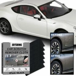 THSINDE Chiffon Nano Scintillant (6 Pièces), Chiffon Nano Scintillant Pour Rayures De Voiture, Chiffon Nano Scintillant Pour L'élimination Des Rayures De Voiture, Dissolvant De Rayures De Voiture Pour Réparer Les Peintures à Rayures Légères, L'entretien De La Pei