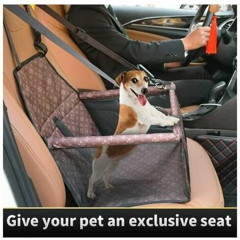 THSINDE Sac De Transport Chien Et Chat Avec Rehausseur, Ceinture De Siège De Voiture De Sac De Voiture D'animal Familier Respirant Pour L'animal Chat De Chien. 2 THSINDE Sac De Transport Chien Et Chat Avec Rehausseur, Ceinture De Siège De Voiture De Sac De Voiture D'animal Familier Respirant Pour L'animal Chat De Chien. – Image 2