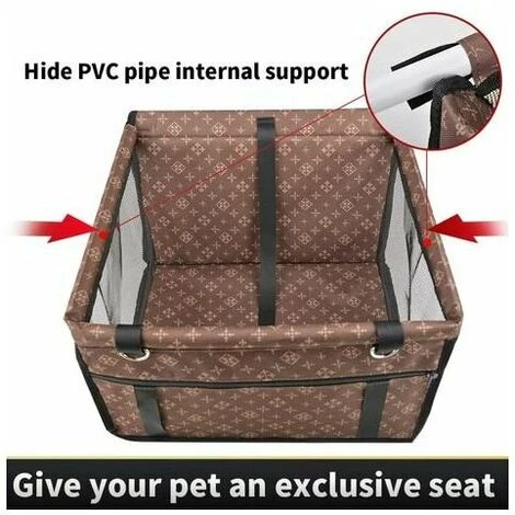 THSINDE Sac De Transport Chien Et Chat Avec Rehausseur, Ceinture De Siège De Voiture De Sac De Voiture D'animal Familier Respirant Pour L'animal Chat De Chien. 5 THSINDE Sac De Transport Chien Et Chat Avec Rehausseur, Ceinture De Siège De Voiture De Sac De Voiture D'animal Familier Respirant Pour L'animal Chat De Chien. – Image 5