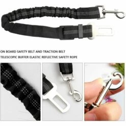 PERLE RARE Lot De 2 Voiture Ceinture De Securite Pour Chien, Avec Absorption Des Chocs Et Mousqueton Elastique Reglable Pour Chien Harnais De Securite Superieure Pour Tous Les Chiens Et Chats 8 PERLE RARE Lot De 2 Voiture Ceinture De Securite Pour Chien, Avec Absorption Des Chocs Et Mousqueton Elastique Reglable Pour Chien Harnais De Securite Superieure Pour Tous Les Chiens Et Chats -Cage, caisse et transport pour chien Soldes 64903967 4