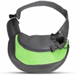 Sling Chien, Chat Animal De Compagnie Sac De Transport Pour Chien Sac De Transport Réglable épaule Sac De Transport En Filet Respirant - Convient Aux Chiots De Moins De 5 Kg, 37 X 29 X 25 Cm (L, Vert) 56Vingt