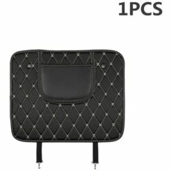 FUIENKO Protecteur De Siège Arrière De Voiture Pour Enfants, 2 Pièces, Protection Anti-coup, Imperméable, Accessoires D'intérieur,1pcs Black Short