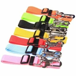 FUIENKO Ceinture De Siège Pour Chien Et Chat, Accessoire De Voiture, Harnais Réglable, Laisse En Plomb, Petit, Moyen, Clip De Voyage, Collier Pour Chiot, Fournitures Pour Animaux De Compagnie,CHINA,Rose -Cage, caisse et transport pour chien Soldes 65526856 5