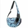 Thsinde Pet Cats And Dogs Go Out Portable Chest Messenger Bag (Bleu Camouflage S)