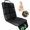 ILOVEMILAN Protecteur De Siège De Voiture Noir 1 Pièce Avec Rembourrage Le Plus épais, Protecteur De Siège De Voiture Pour Bébé/animal De Compagnie, Poche En Filet - Résistant à L'eau - Taille Universelle