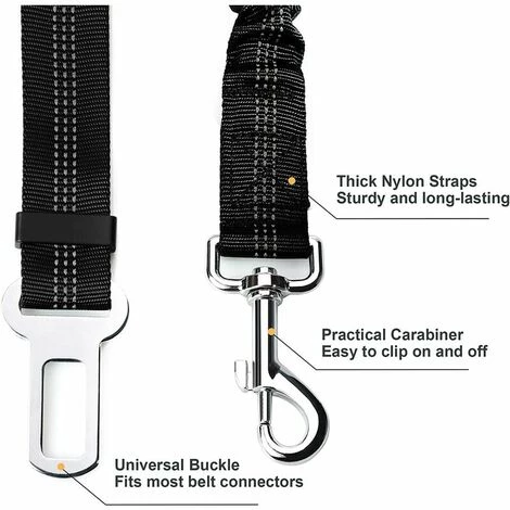 LUCKY-88 Fournitures Pour Animaux De Compagnie Ceinture De Sécurité Pour Voiture Laisse Pour Chien 2 LUCKY-88 Fournitures Pour Animaux De Compagnie Ceinture De Sécurité Pour Voiture Laisse Pour Chien – Image 2