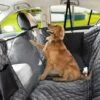 YIENJAOY Housse De Siège Auto Pour Chien, Housses De Siège D'auto Pour Chien Imperméable Pour Voitures Avec Fenêtre De Visualisation, Housse Banquette Imperméable Pour Voitures.