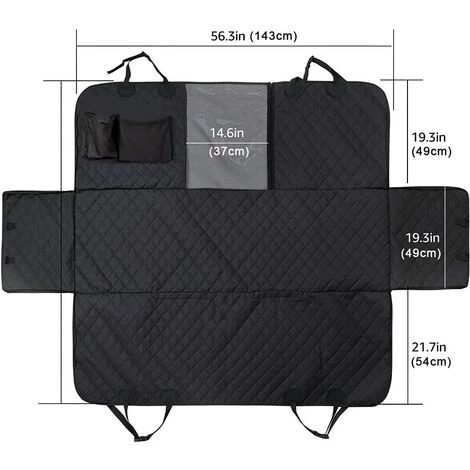 YIENJAOY Housse De Siège Auto Pour Chien, Housses De Siège D'auto Pour Chien Imperméable Pour Voitures Avec Fenêtre De Visualisation, Housse Banquette Imperméable Pour Voitures. 2 YIENJAOY Housse De Siège Auto Pour Chien, Housses De Siège D'auto Pour Chien Imperméable Pour Voitures Avec Fenêtre De Visualisation, Housse Banquette Imperméable Pour Voitures. – Image 2
