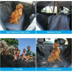 YIENJAOY Housse De Siège Auto Pour Chien, Housses De Siège D'auto Pour Chien Imperméable Pour Voitures Avec Fenêtre De Visualisation, Housse Banquette Imperméable Pour Voitures. 9 YIENJAOY Housse De Siège Auto Pour Chien, Housses De Siège D'auto Pour Chien Imperméable Pour Voitures Avec Fenêtre De Visualisation, Housse Banquette Imperméable Pour Voitures. -Cage, caisse et transport pour chien Soldes 65808604 5