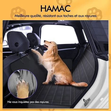 YIENJAOY Housse Voiture Chien, Protection Voiture Chien Multifonctionnel, Housse Protection Voiture Chien Universal, Tapis De Coffre Résistant Et étanche, Housse De Siège Pour Chien For Car, Truck, SUV 2 YIENJAOY Housse Voiture Chien, Protection Voiture Chien Multifonctionnel, Housse Protection Voiture Chien Universal, Tapis De Coffre Résistant Et étanche, Housse De Siège Pour Chien For Car, Truck, SUV – Image 2