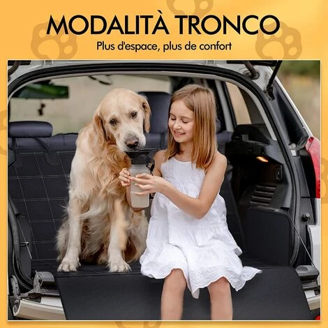 YIENJAOY Housse Voiture Chien, Protection Voiture Chien Multifonctionnel, Housse Protection Voiture Chien Universal, Tapis De Coffre Résistant Et étanche, Housse De Siège Pour Chien For Car, Truck, SUV 3 YIENJAOY Housse Voiture Chien, Protection Voiture Chien Multifonctionnel, Housse Protection Voiture Chien Universal, Tapis De Coffre Résistant Et étanche, Housse De Siège Pour Chien For Car, Truck, SUV – Image 3