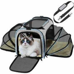 YIENJAOY Sac De Transport Pliable Pour Chien - Sac De Transport Pour Chat - Sac De Transport Portable - Sac De Transport Pour Chien - Approuvé Par Le Système Airline - Sac De Transport Pratique