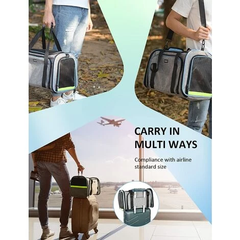 YIENJAOY Sac De Transport Pliable Pour Chien - Sac De Transport Pour Chat - Sac De Transport Portable - Sac De Transport Pour Chien - Approuvé Par Le Système Airline - Sac De Transport Pratique 4 YIENJAOY Sac De Transport Pliable Pour Chien - Sac De Transport Pour Chat - Sac De Transport Portable - Sac De Transport Pour Chien - Approuvé Par Le Système Airline - Sac De Transport Pratique – Image 4