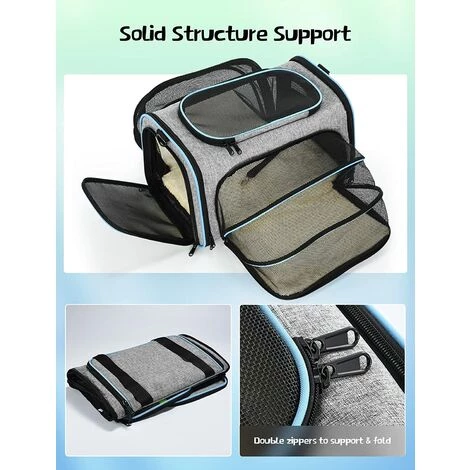 YIENJAOY Sac De Transport Pliable Pour Chien - Sac De Transport Pour Chat - Sac De Transport Portable - Sac De Transport Pour Chien - Approuvé Par Le Système Airline - Sac De Transport Pratique 5 YIENJAOY Sac De Transport Pliable Pour Chien - Sac De Transport Pour Chat - Sac De Transport Portable - Sac De Transport Pour Chien - Approuvé Par Le Système Airline - Sac De Transport Pratique – Image 5