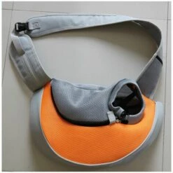 LITZEE Sac Pour Animaux De Compagnie Sac à Bandoulière Sac à Bandoulière Pour Poitrine De Chien Sac De Sortie Portable Pour Animaux De Compagnie, Gris Orange S (40 * 22 * ​​10cm Sac De Transport Pour Chien -Cage, caisse et transport pour chien Soldes 65817076 4