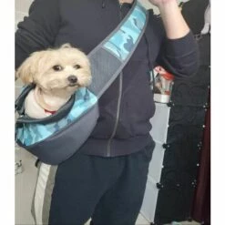 LITZEE Sac Pour Animaux De Compagnie Sac à Bandoulière Sac De Messager Pour Poitrine De Chien Sortir Sac Pour Animaux De Compagnie Portable Camouflage Bleu S (40 * 22 * ​​10cm Sac De Transport Pour Chien -Cage, caisse et transport pour chien Soldes 65817629 3