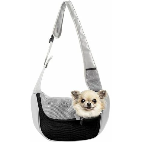 LITZEE Sac Pour Animaux De Compagnie Sac à Bandoulière Sac De Messager Pour Poitrine De Chien Sortant Sac Pour Animaux De Compagnie Portable, Noir Et Gris S (40 * 22 * 10cm Sac De Transport Pour Chien 1 LITZEE Sac Pour Animaux De Compagnie Sac à Bandoulière Sac De Messager Pour Poitrine De Chien Sortant Sac Pour Animaux De Compagnie Portable, Noir Et Gris S (40 * 22 * 10cm Sac De Transport Pour Chien