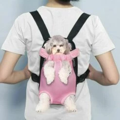 Ensoleillé Sac à Dos Pour Animaux De Compagnie Sac à Dos Pour Animaux De Compagnie Réglable Petits Et Moyens Chiens Voyage Loin Camping Sac à Bandoulière Pour Animaux De Compagnie XL -Cage, caisse et transport pour chien Soldes 66031628 5
