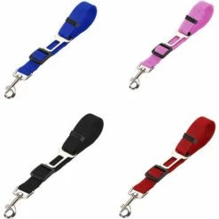 HEGUYEY Lot De 2 Harnais De Voiture Pour Chien Ceinture De Sécurité Réglable Pour Animal De Compagnie Chien Chat Ceinture De Sécurité Pour Voiture -Cage, caisse et transport pour chien Soldes 66093626 5