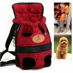 KAEJYIUT Sac à Dos Pour Animaux De Compagnie Sac De Transport Sac De Transport Sac à Dos Pour Chien Sac à Dos Poitrine, Rouge XL -Cage, caisse et transport pour chien Soldes 66110160 4