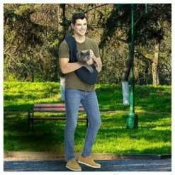 PREMIER Sac De Transport Pour Chien Et Chat - Mains Libres - Réglable - Convient Pour Les Chiots, Petits Chiens Et Chats Pour Les Voyages En Plein Air -Cage, caisse et transport pour chien Soldes 66119861 4