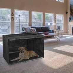 GALOZZOIT Cage Pour Chien Interieur Solide Housse De Protection, Cage Pour Chien Multifonctionnelle Résistante à La Lumière, Matériau En Tissu Oxford 420D (sans Cage Pour Chien) (110 × 73 × 76 Cm) -Cage, caisse et transport pour chien Soldes 66267350 3