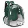 WIAN Sac Respirant Pour Animaux De Compagnie Pour Chats Ou Chiots Vert Foncé Sortant Sacs Portables Transparents Pour Chats Et Chiens Sac à Dos De Couleur Unie Sac à Dos Pour Animaux De Compagnie Aviation Pet Box Sac à Dos (Vert)