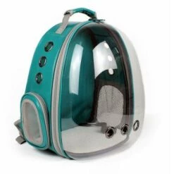 WIAN Sac Respirant Pour Animaux De Compagnie Pour Chats Ou Chiots Vert Foncé Sortant Sacs Portables Transparents Pour Chats Et Chiens Sac à Dos De Couleur Unie Sac à Dos Pour Animaux De Compagnie Aviation Pet Box Sac à Dos (Vert) -Cage, caisse et transport pour chien Soldes 66357394 3