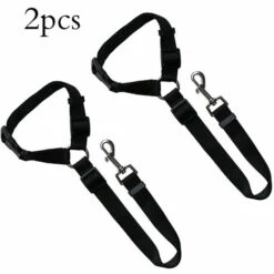 PESCE Ceintures De Sécurité Pour Animaux De Compagnie, Chien, Chat, Appuie-tête De Voiture, Câbles De Sécurité Réglables, Harnais De Ceinture De Sécurité Pour Véhicule, Paquet De 2 -Cage, caisse et transport pour chien Soldes 66652313 3