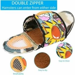 WIAN Sac De Transport Pour Animaux De Compagnie, Panier De Transport Pour Hamster Avec Sangles En Nylon, Tente Pour Animaux De Compagnie Chaude Et Respirante, Sac De Transport Pour Animaux De Compagnie à Fermeture éclair Pliable -Cage, caisse et transport pour chien Soldes 66796647 5