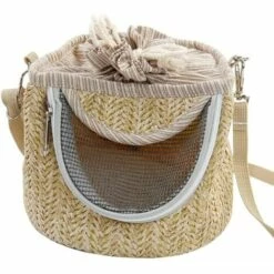 WIAN Sac De Transport Pour Animal De Compagnie - Portable Et Respirant - Pour Hamster - Sac à Main De Voyage - Pour La Randonnée - Chaud - Pour L'hiver - Avec Cage D'écureuil -Cage, caisse et transport pour chien Soldes 66796906 3