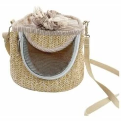 WIAN Sac De Transport Pour Animal De Compagnie - Portable Et Respirant - Pour Hamster - Sac à Main De Voyage - Pour La Randonnée - Chaud - Pour L'hiver - Avec Cage D'écureuil -Cage, caisse et transport pour chien Soldes 66796906 5