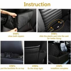 MEZHENG Siège Auto Pour Chien - Housse De Siège Auto Pour Chien De Qualité Supérieure Pour Chaque Voiture - Siège Avant Pour Chien Imperméable Lavable Et Indéchirable -Cage, caisse et transport pour chien Soldes 66802305 3